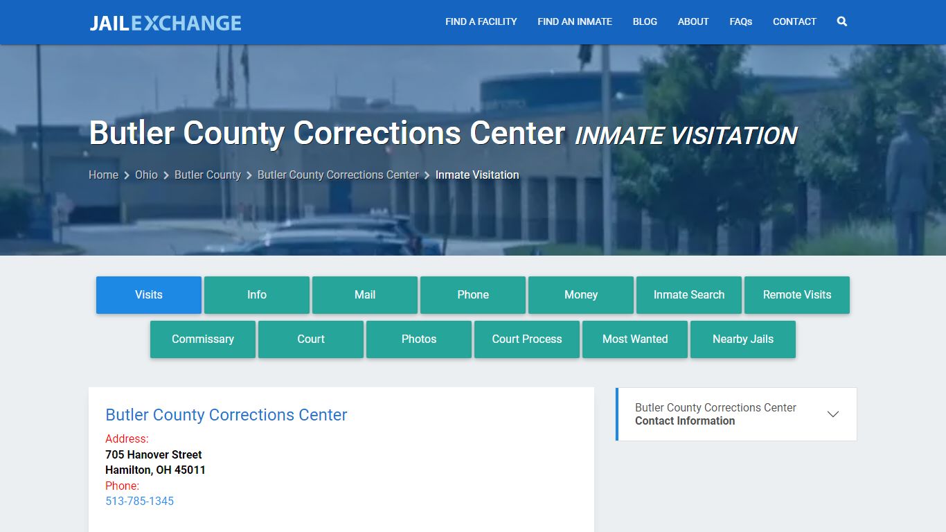 Inmate Visitation - Butler County Corrections Center, OH - Jail Exchange